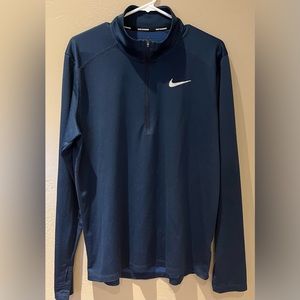 Nike Dri-Fit 1/4 Zip Long Sleeve Running Shirt Size Large